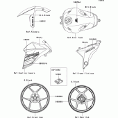 Схема узла: Decals(ebony) для Kawasaki ZR800 Z800 ABS