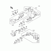 Схема вузла: Поворотники для Kawasaki KLE400
