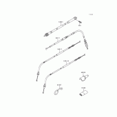 Схема узла: Тросики для Kawasaki KLX300R