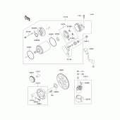 Схема вузла: Starter motor для Kawasaki ZX600 ZZ-R600