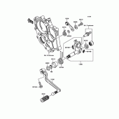 Схема узла: Лапка КПП для Kawasaki EX400 Ninja 400R
