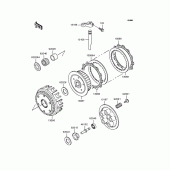 Схема вузла: Зчеплення для Kawasaki ZR400 Zephyr X