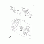 Схема вузла: Starter clutch для Kawasaki KLX400 KLX400R