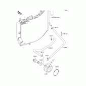 Схема узла: Масляный охладитель для Kawasaki ZX600 Ninja ZX-6