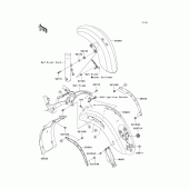 Схема вузла: Fenders(1/2) для Kawasaki VN2000 VN2000 Classic