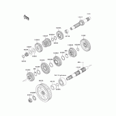 Схема вузла: Трансмісія для Kawasaki VN900 Vulcan 900 Custom