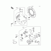 Схема узла: Передний тормоз для Kawasaki KMX125