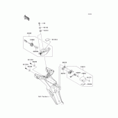 Схема узла: Задний фонарь (Стоп-сигнал) (s) для Kawasaki KL110 KSR