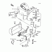 Схема вузла: Fuel evaporative system для Kawasaki VN1500 Vulcan 1500L