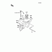 Схема вузла: Oil tank для Kawasaki KMX125
