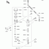 Схема узла: Задний тормозной цилиндр для Kawasaki ZX600 ZZ-R600