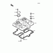 Схема вузла: Клапанна кришка для Kawasaki EN400 Vulcan 400