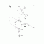 Схема вузла: Система запалювання для Kawasaki KMX125
