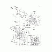 Схема узла: Картер двигателя для Kawasaki AX125 Fury 125R