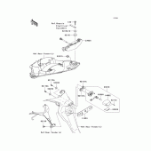 Схема узла: Taillight(s) для Kawasaki EX650 Ninja 650