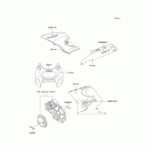 Схема вузла: Decals(green)(zx1100-d4/d5) для Kawasaki ZX1100 Ninja ZX-11