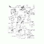 Схема вузла: Електроустаткування для Kawasaki ZX600 Ninja ZX-6