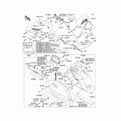 Схема узла: Saddlebags(1/3) для Kawasaki VN1600 Vulcan 1600 Nomad