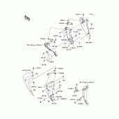 Схема узла: Нижний обтекатель для Kawasaki ZR750 Z750