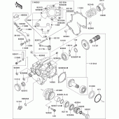 Схема вузла: Front bevel gear(1/3) для Kawasaki VN1600 VN1600 Classic