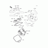 Схема вузла: Клапанна кришка для Kawasaki VN900 Vulcan 900 Custom