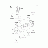 Схема вузла: Колінчастий вал для Kawasaki ZX600 Ninja ZX-6R