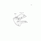 Схема узла: Decals(a1) для Kawasaki KLX110 KLX110