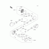 Схема узла: Поворотники для Kawasaki EL250 Eliminator 252