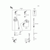 Схема узла: Замок зажигания для Kawasaki KLX250 KLX250