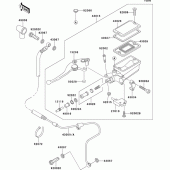 Схема вузла: Clutch master cylinder для Kawasaki ZX1100 ZZ-R1100