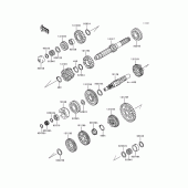 Схема вузла: Трансмісія для Kawasaki ZG1000 Concours