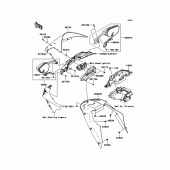 Схема узла: Облицовочные элементы для Kawasaki ZX1000 Ninja ZX-10R
