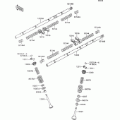 Схема вузла: Valve(1/2) для Kawasaki ZX1100 ZZ-R1100