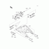 Схема узла: Задний рычаг (Маятник) для Kawasaki KLE650 Versys 650
