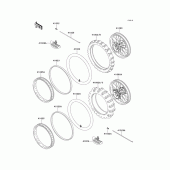 Схема узла: Шины для Kawasaki KX500