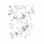 Схема узла: Воздушный фильтр для Kawasaki VN1700 Vulcan 1700 Classic