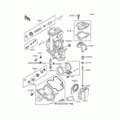 Схема вузла: Комплектуючі карбюратора для Kawasaki ZX750 Ninja ZX-7RR