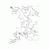 Схема вузла: Вихлопна система для Kawasaki VN1600 Vulcan 1600 Classic