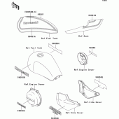 Схема вузла: Decals(ebony) для Kawasaki ZR750 Zephyr