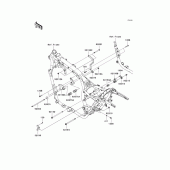 Схема узла: Крепление двигателя для Kawasaki VN1700 VN1700 Classic Tourer