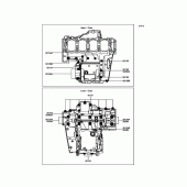 Схема узла: Болты картера двигателя для Kawasaki ZR1000 Z1000 ABS