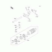 Схема вузла: Gear change drum/shift fork(s) для Kawasaki ZG1000 Concours