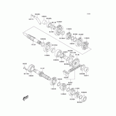 Схема вузла: Трансмісія для Kawasaki KLX400 KLX400SR