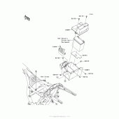 Схема вузла: Battery Case для Kawasaki VN1700 Vulcan 1700 Voyager