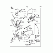 Схема вузла: Карбюратор для Kawasaki EX250 ZZR250
