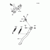 Схема вузла: Stand(s) для Kawasaki KMX125