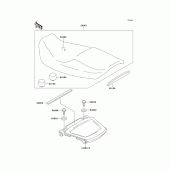 Схема узла: Сиденье для Kawasaki ZX1100 GPZ1100