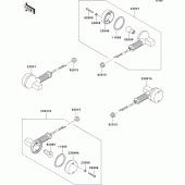 Схема узла: Поворотники для Kawasaki KL650 KLR650