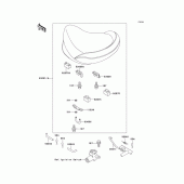 Схема узла: Сиденье для Kawasaki KZ1000 Police