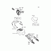 Схема вузла: Інформаційні наклейки для Kawasaki ZX1400 Ninja ZX-14R ABS